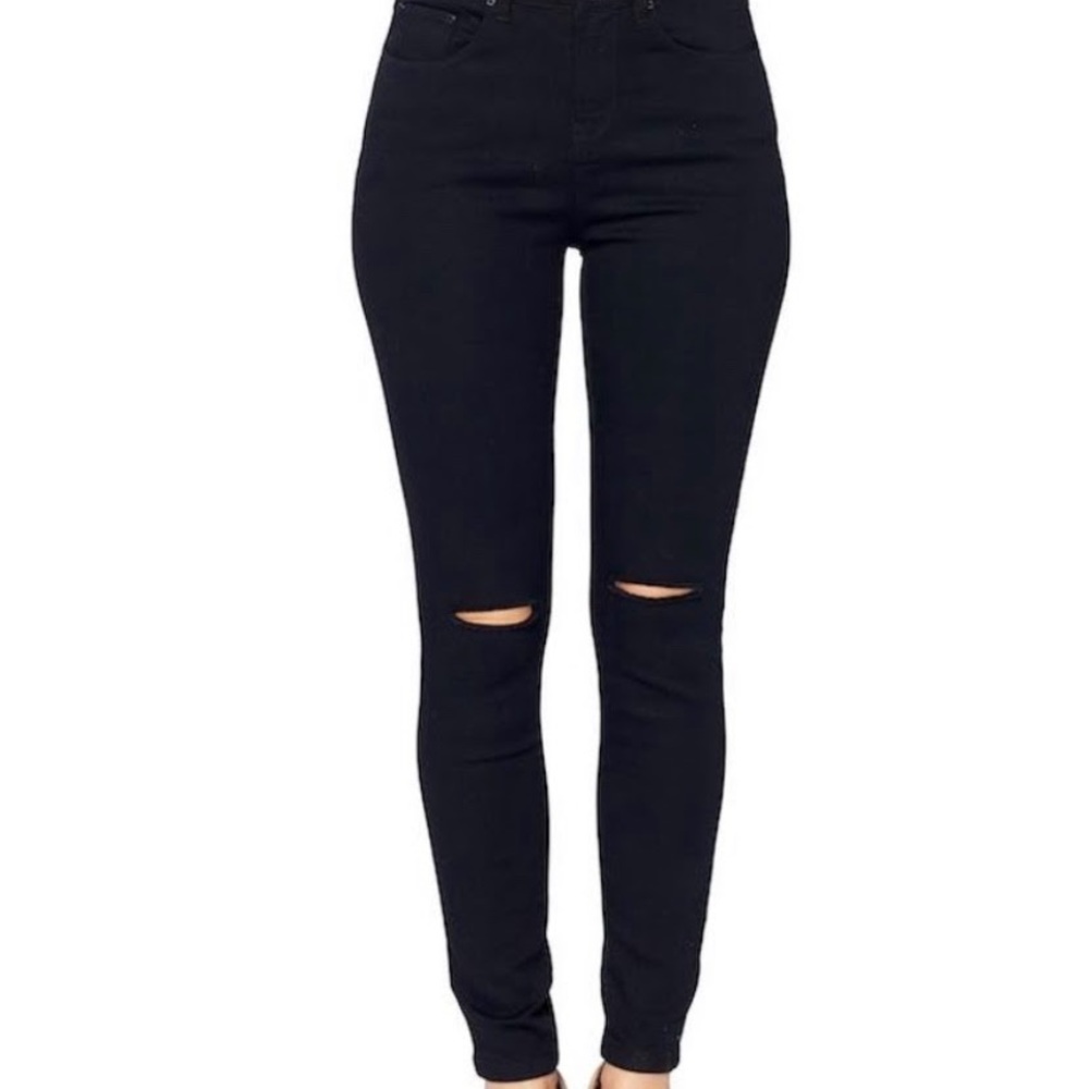 High waist denim jean